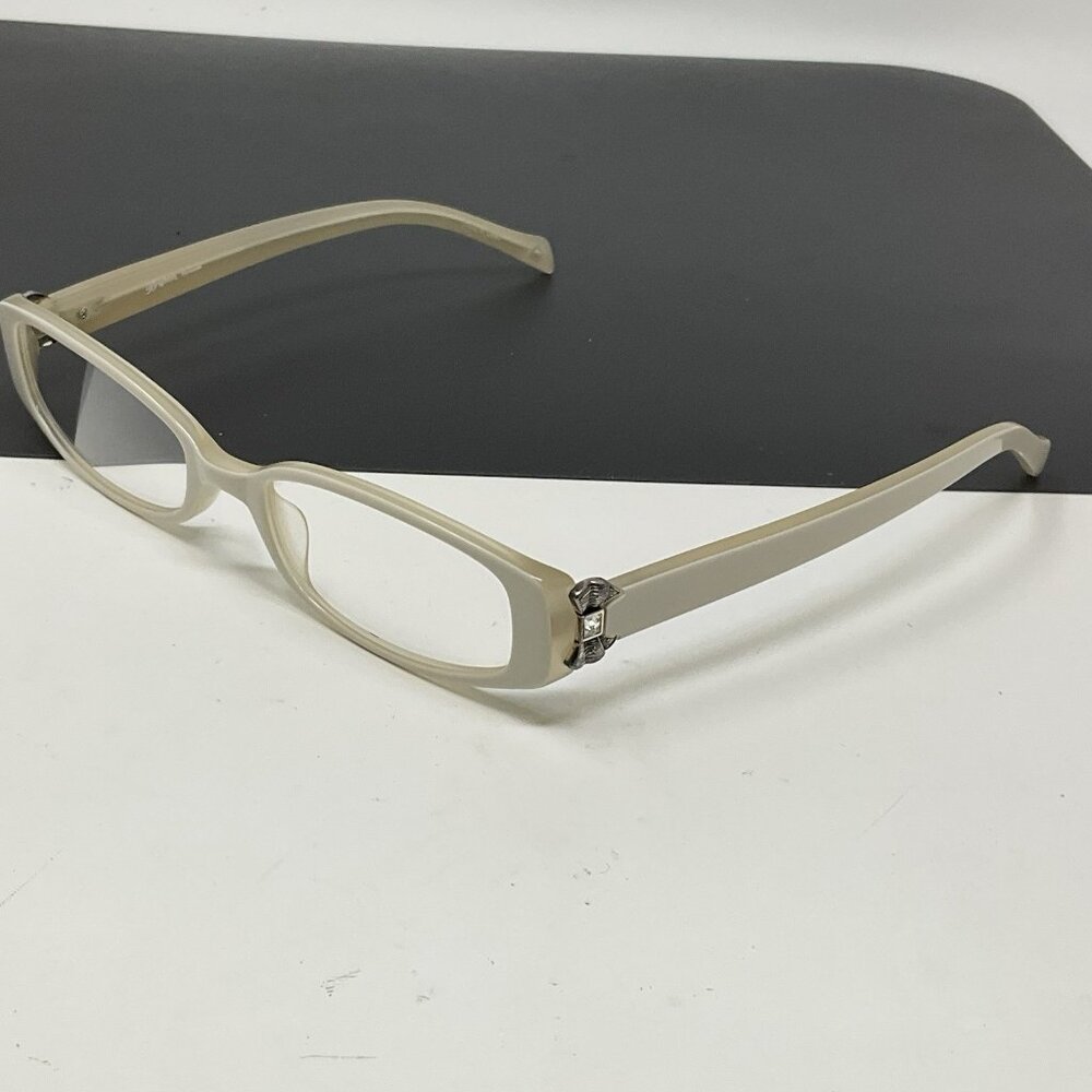 Brighton Girlie Bow Reading Glasses Readers White + 1.00